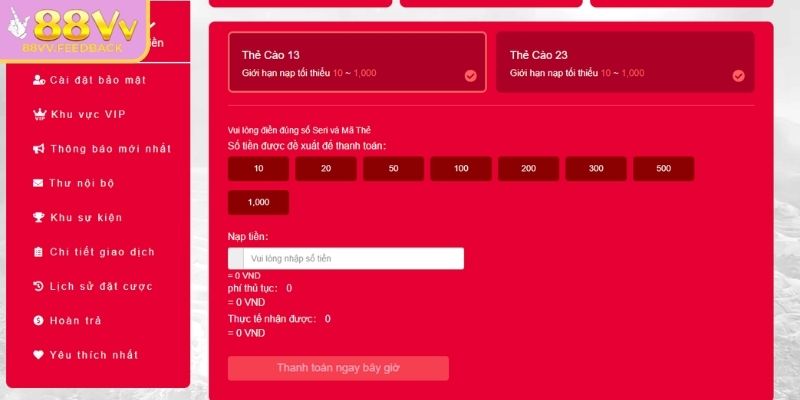 Lưu ý khi nạp rút số dư cho anh em