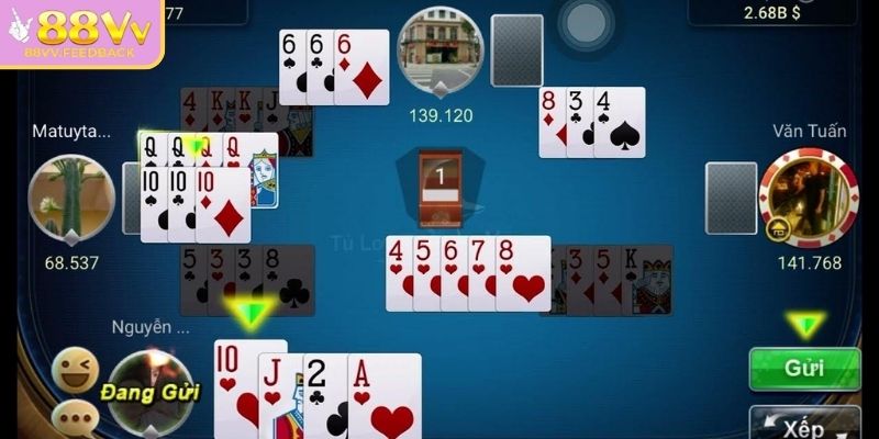 Đặt bài xuống và kết thúc ván