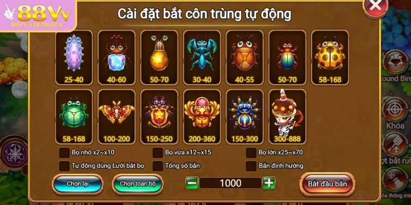 Khái quát về TP Bắn Côn Trùng 88VV