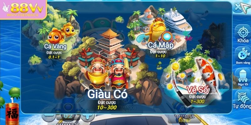 TP Câu Cá Vàng 88VV – Hành Trình Săn Thưởng Dưới Đại Dương 3 Sử dụng đạn hợp lý